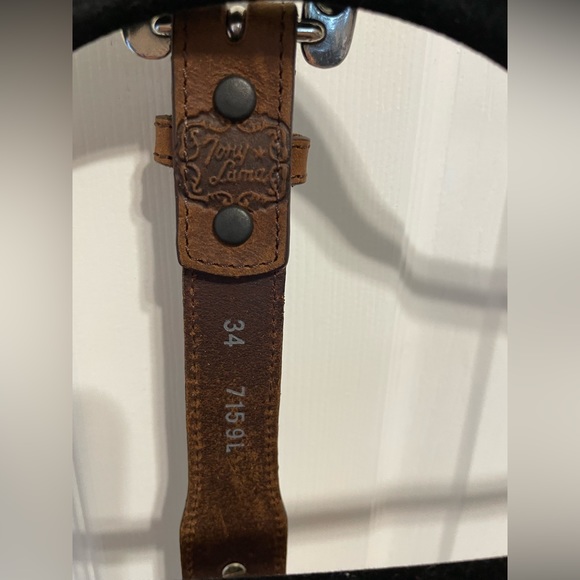 Tony Lama Bone Beaded Belt - Picture 4 of 4